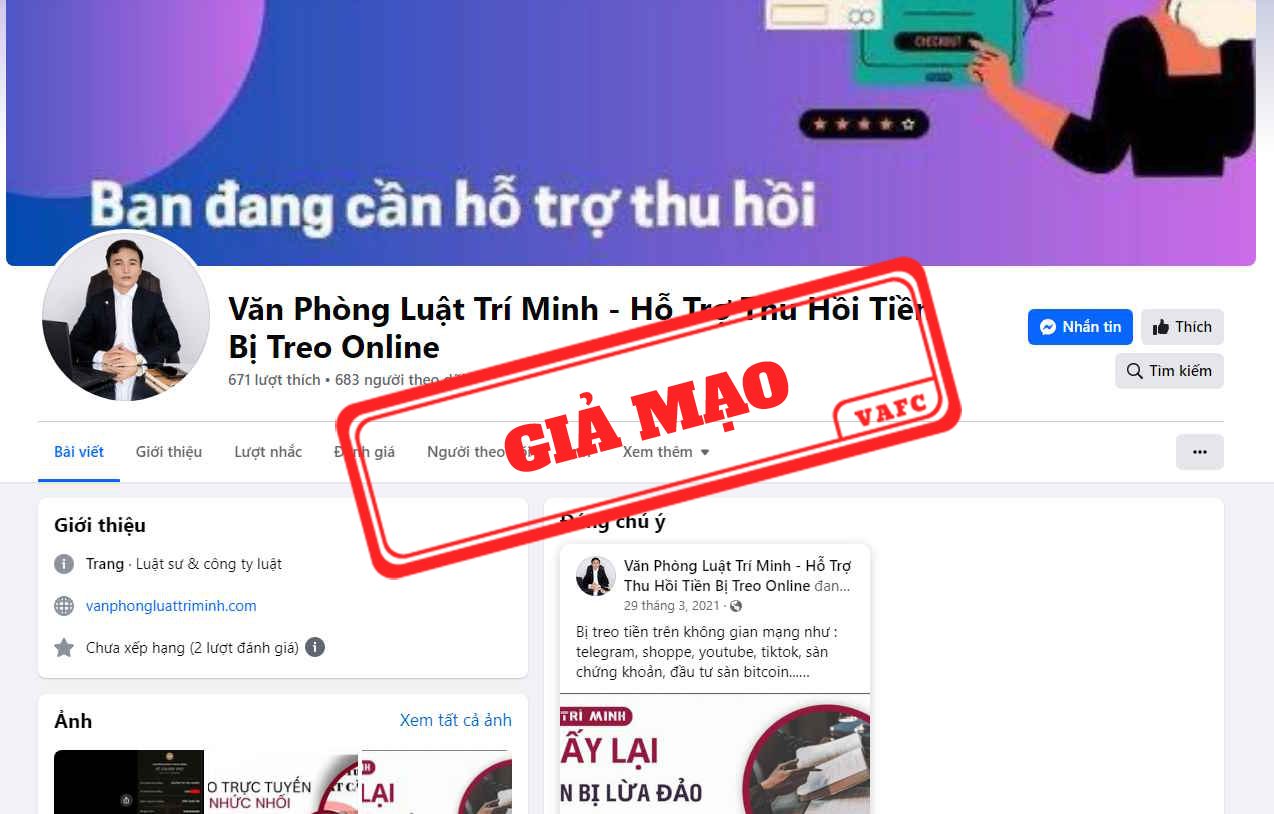 Cảnh báo hiện tượng mạo danh Công ty Luật, Luật sư để thực hiện hành vi lừa đảo- Ảnh 1.