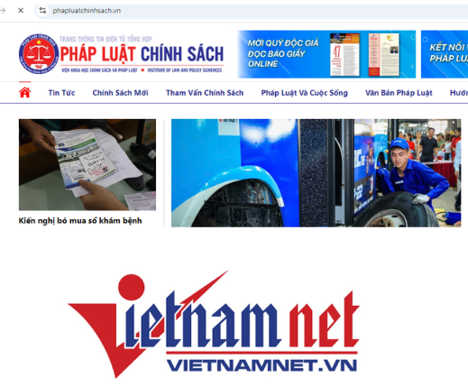 Xử phạt hành chính báo VietNamNet và Viện Khoa học Chính sách và Pháp luật - Ảnh 1.