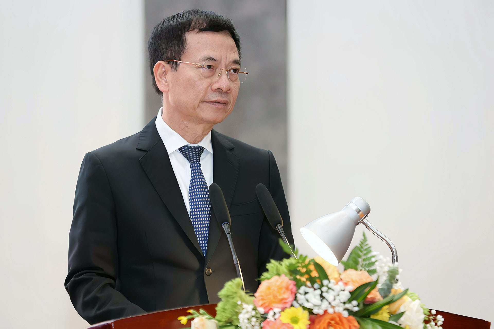 Bộ trưởng Bộ TT&TT Nguyễn Mạnh Hùng phát biểu tại Hội nghị