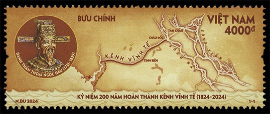 Phát hành bộ tem “Kỷ niệm 200 năm hoàn thành kênh Vĩnh Tế (1824-2024)”- Ảnh 1.