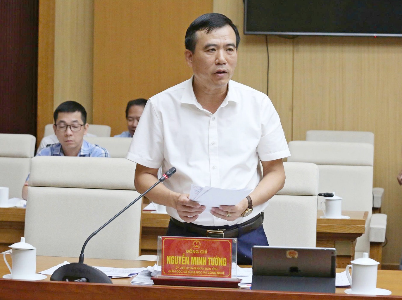 Phu Tho បញ្ចប់យន្តការ និងគោលនយោបាយវិទ្យាសាស្ត្រ និងបច្ចេកវិទ្យាតាមស្មារតីនៃសេចក្តីសម្រេចចិត្តលេខ ៦៦-NQ/TW - រូបថត ១. Phú Thọ hoàn thiện cơ chế, chính sách khoa học và công nghệ theo tinh thần Nghị quyết 66-NQ/TW- Ảnh 1.