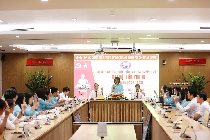 Chi bộ Trung tâm Truyền thông KH&CN: Khẳng định vai trò nòng cốt trong công tác truyền thông KHCN,ĐMST&CĐS quốc gia - Ảnh 1.