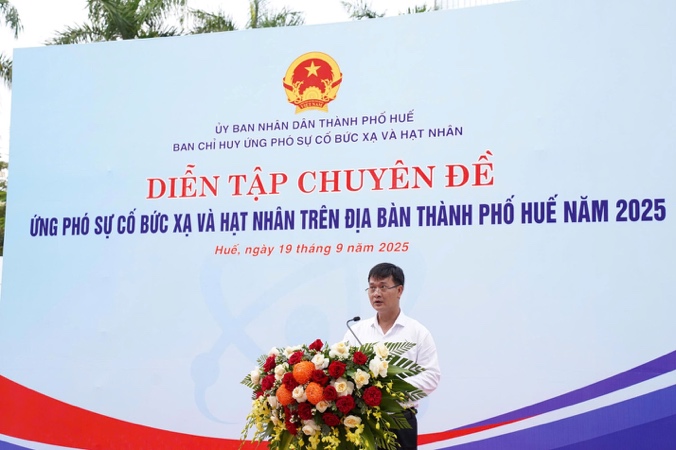 Diễn tập Chuyên đề “Ứng phó sự cố bức xạ, hạt nhân thành phố Huế năm 2025” - Ảnh 5.