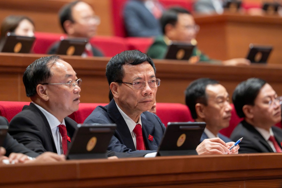 Đại biểu dự phi&ecirc;n khai mạc Đại hội Đảng XIV - Ảnh 10.