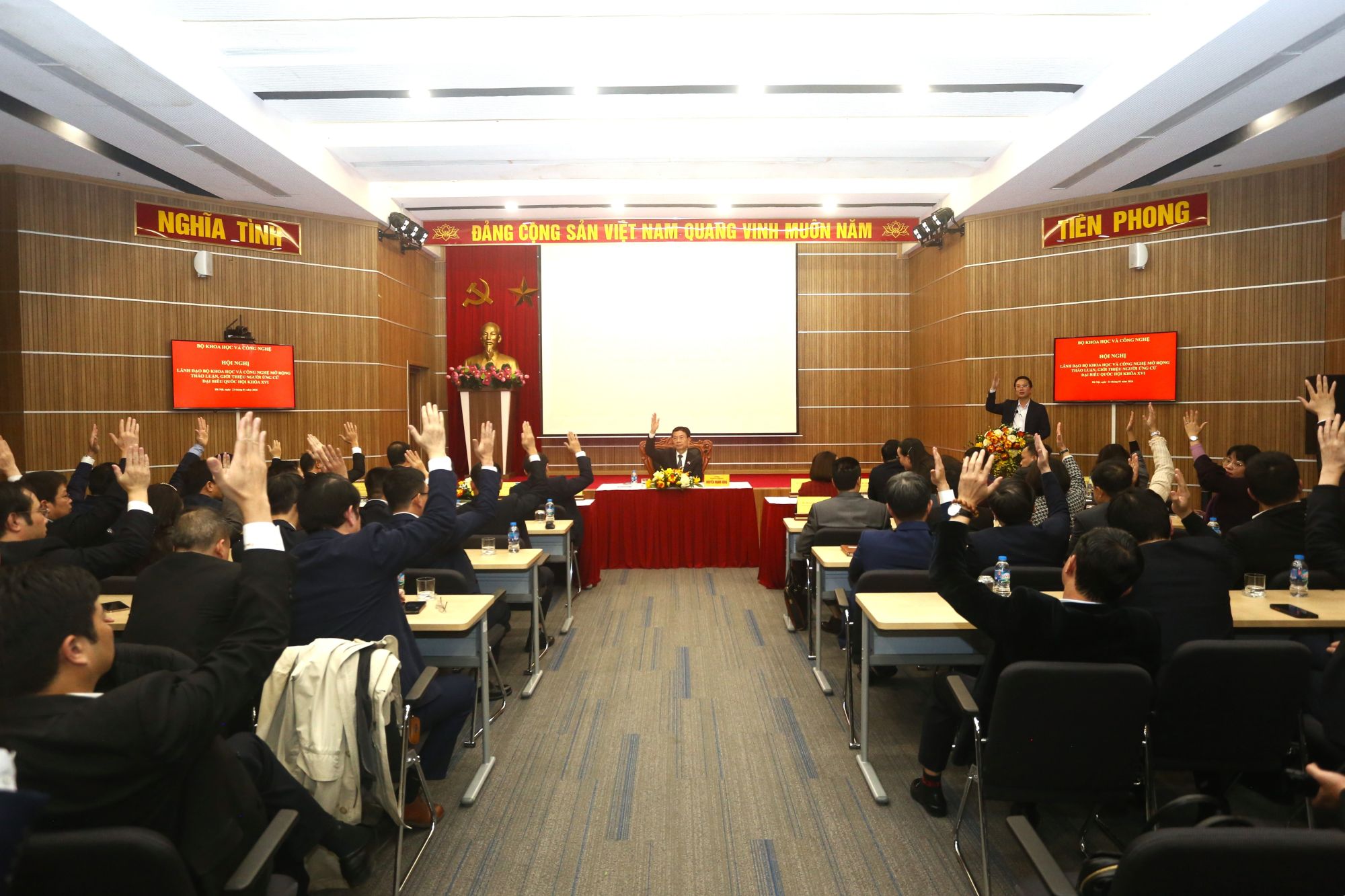 100% cử tri Bộ Khoa học và Công nghệ nhất trí giới thiệu Thứ trưởng Thường trực Vũ Hải Quân ứng cử Đại biểu Quốc hội khoá XVI- Ảnh 1. 100% cử tri Bộ Khoa học và Công nghệ nhất trí giới thiệu Thứ trưởng Thường trực Vũ Hải Quân ứng cử Đại biểu Quốc hội khoá XVI- Ảnh 1.