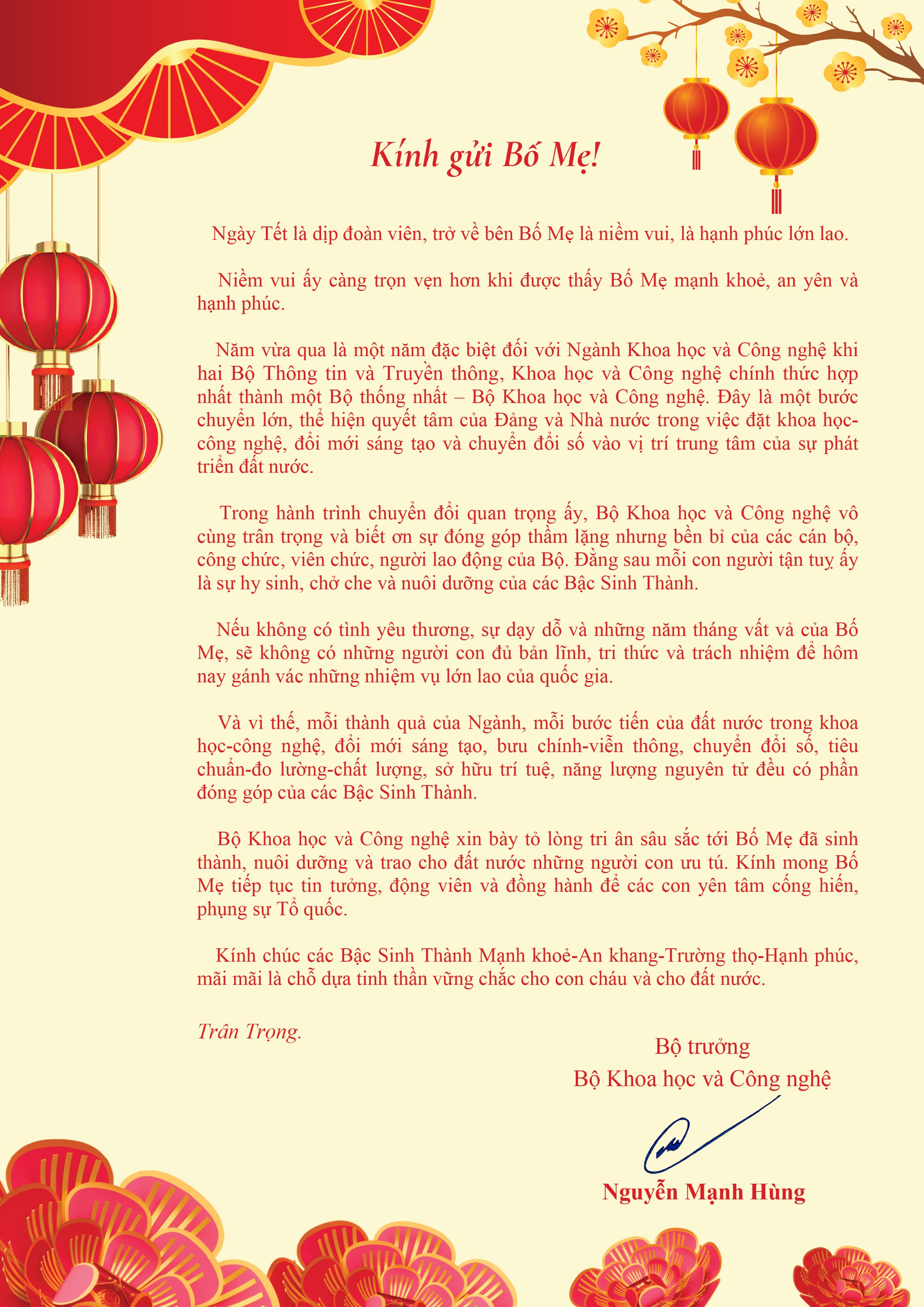 K&iacute;nh gửi Bố Mẹ - Ảnh 1.