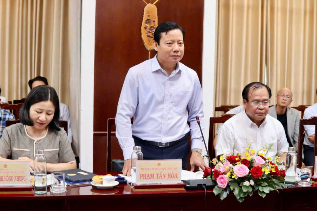 Bộ KH&CN l&agrave;m việc với T&acirc;y Ninh về ph&acirc;n bổ ng&acirc;n s&aacute;ch khoa học, c&ocirc;ng nghệ- Ảnh 2.