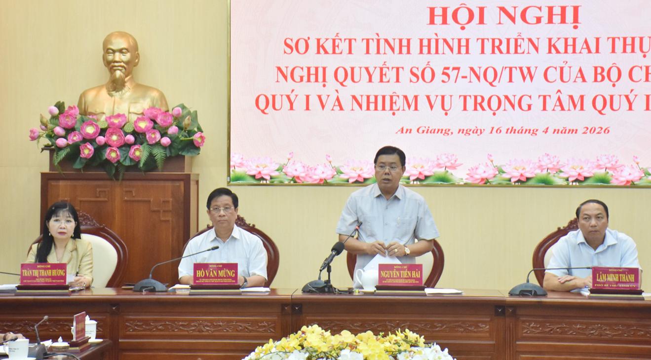 Qu&yacute; I/2026: An Giang ho&agrave;n th&agrave;nh tr&ecirc;n 53% nhiệm vụ Nghị quyết 57-NQ/TW- Ảnh 1.