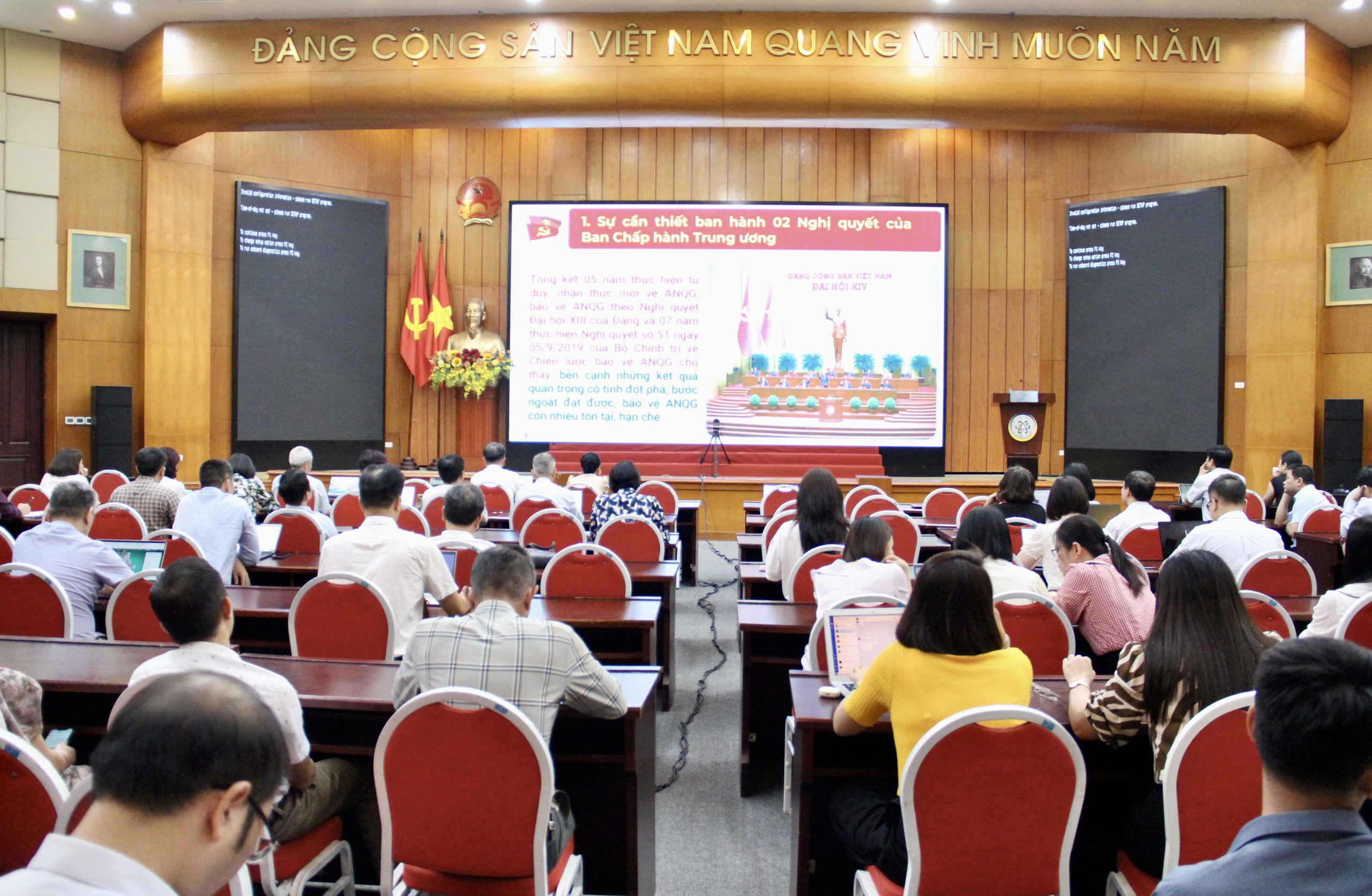 Đảng ủy Bộ Khoa học v&agrave; C&ocirc;ng nghệ nghi&ecirc;m t&uacute;c học tập, qu&aacute;n triệt Nghị quyết Hội nghị Trung ương 3, kh&oacute;a XIV - Ảnh 2.