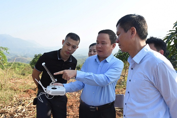 Ứng dụng UAV theo d&otilde;i sức khỏe c&acirc;y xo&agrave;i, nh&atilde;n tại Sơn La- Ảnh 1.