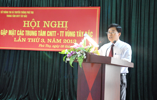 Đồng chí Nguyễn Hữu Việt – Phó Giám đốc Sở TT&TT Phú Thọ, Giám đốc Trung tâm CNTT Tây Bắc mong muốn trong thời gian tiếp theo các Trung tâm CNTT-TT vùng tiếp tục có nhiều hoạt động liên kết để cùng đưa ngành TT-TT  phát triển 