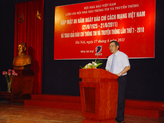 Thứ trưởng Bộ TT&TT Trần Đức Lai phát biểu tại lễ trao giải