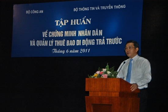 Thứ trưởng Bộ TT&TT Trần Đức Lai phát biểu khai mạc hội nghị.
