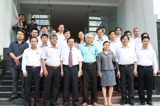 Đoàn công tác thăm trụ sở làm việc của Sở TT&TT tỉnh Thái Nguyên