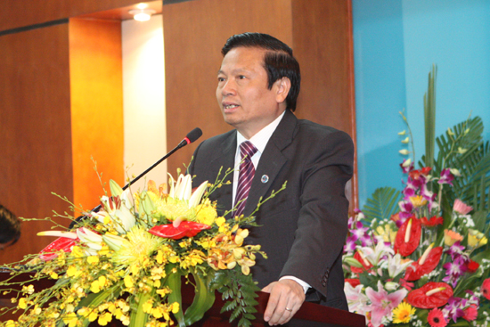 Bộ trưởng Lê Doãn Hợp phát biểu tại buổi lễ