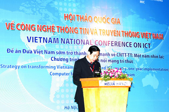 Bộ trưởng Bộ TT&TT Nguyễn Bắc Son phát biểu khai mạc Hội thảo