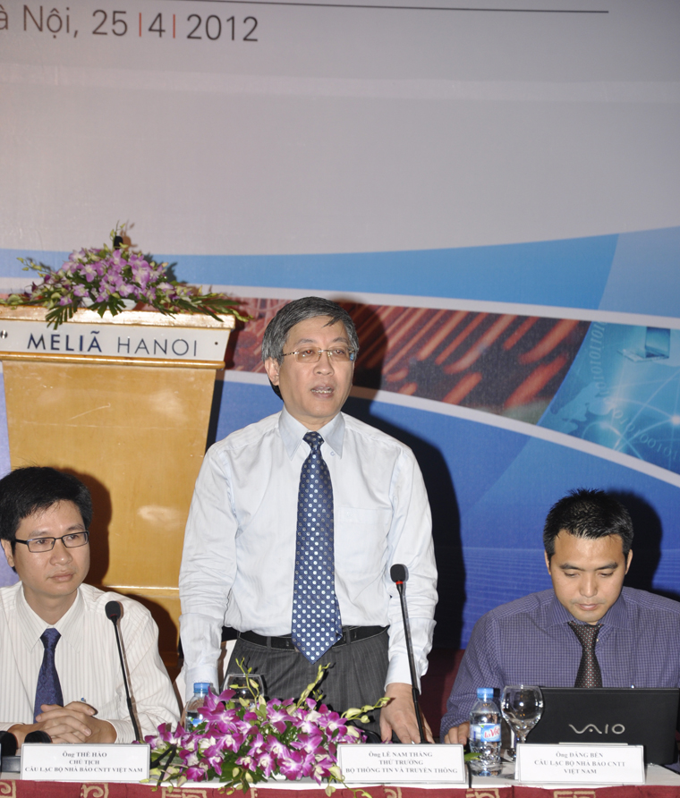 Thứ trưởng Lê Nam Thắng phát biểu tại buổi tọa đàm