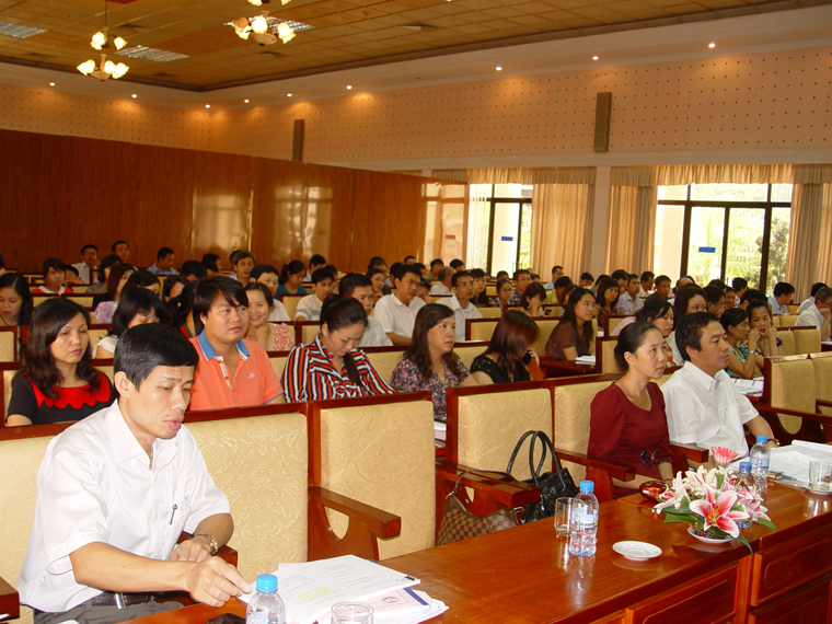 Các học viên tham dự hội nghị tập huấn