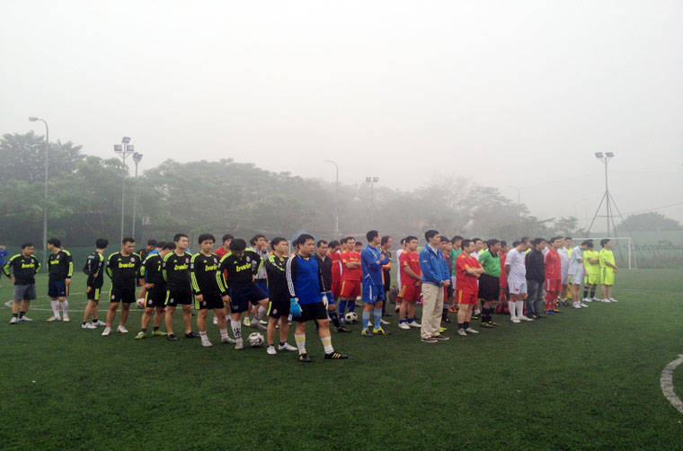 08 đội tham gia “Giải bóng đá thanh niên các ban Đảng Trung ương mở rộng năm 2012”