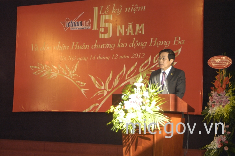 Bộ trưởng Nguyễn Bắc Son phát biểu tại buổi lễ.