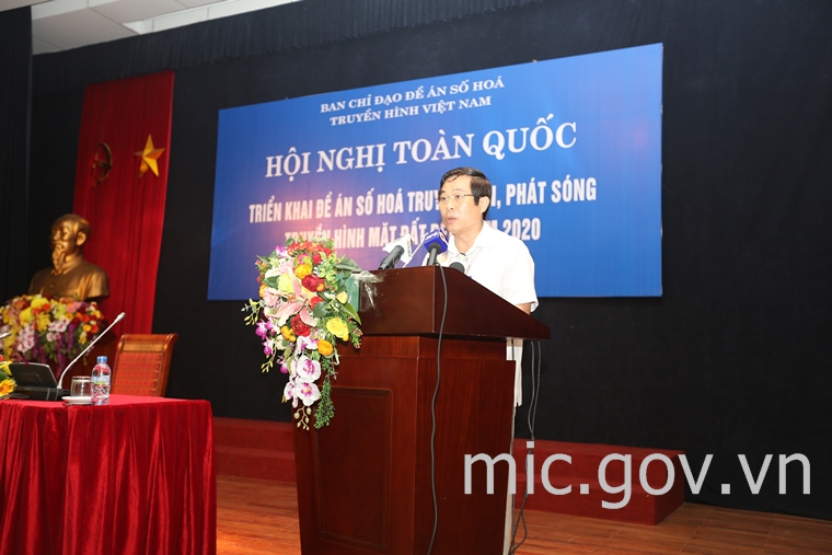 Bộ trưởng Nguyễn Bắc Son phát biểu tại Hội nghị.
