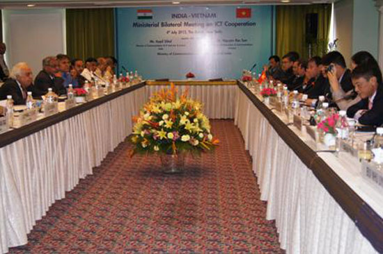 Cuộc hội đàm giữa Bộ trưởng Thông tin và Truyền thông Việt Nam và Bộ trưởng Truyền thông và Công nghệ thông tin Ấn Độ.