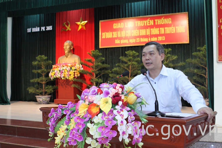 Thứ trưởng Trần Đức Lai phát biểu tại chuyến thăm,