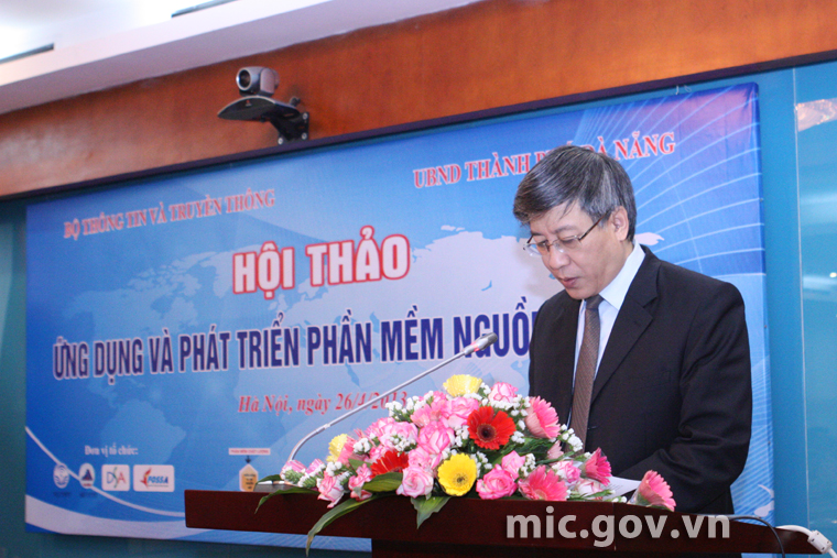 Thứ trưởng Lê Nam Thắng phát biểu khai mạc Hội thảo