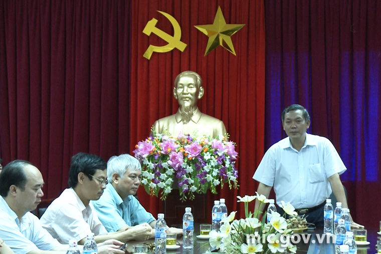 Thứ trưởng Trần Đức Lai thăm và làm việc với Sở TTTT Thái Nguyên