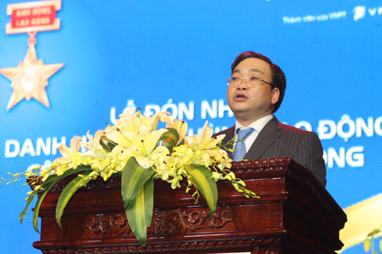 Phó Thủ tướng Hoàng Trung Hải phát biểu tại buổi lễ