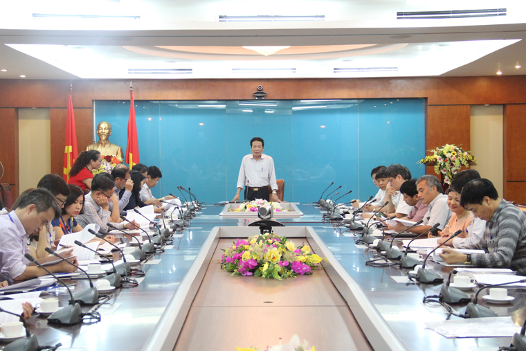 Thứ trưởng Hoàng Vĩnh Bảo phát biểu kết luận cuộc họp