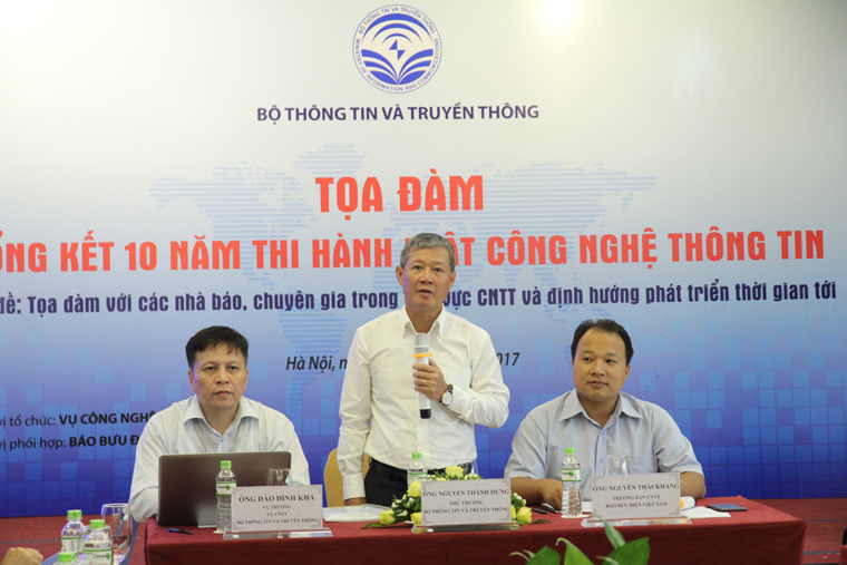  Thứ trưởng Nguyễn Thành Hưng phát biểu tại buổi Tọa đàm