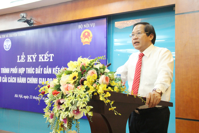 Bộ trưởng Trương Minh Tuấn phát biểu tại Lễ ký kết