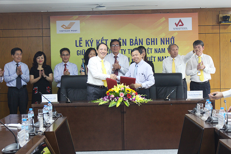 Lễ ký kết Biên bản ghi nhớ giữa Tổng công ty Bưu điện Việt Nam và Tổng công ty Thép Việt Nam 