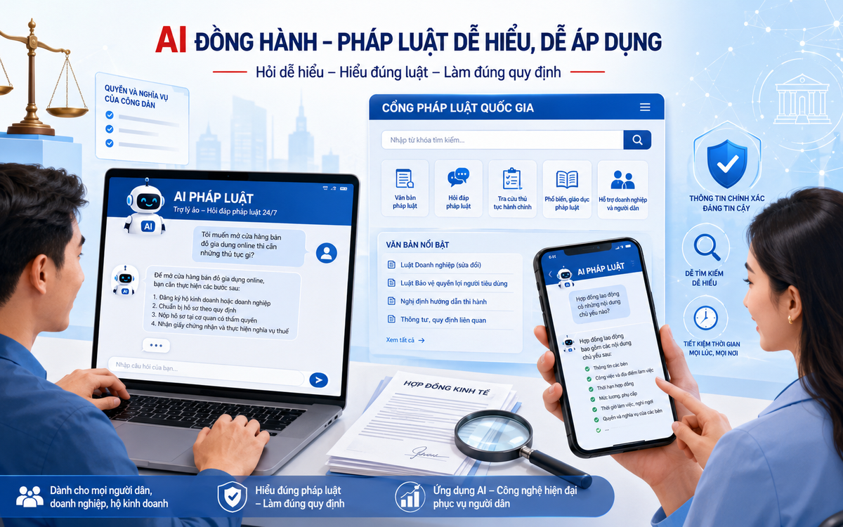 Từ “ngại đọc luật” đến chủ động tìm hiểu pháp luật với AI