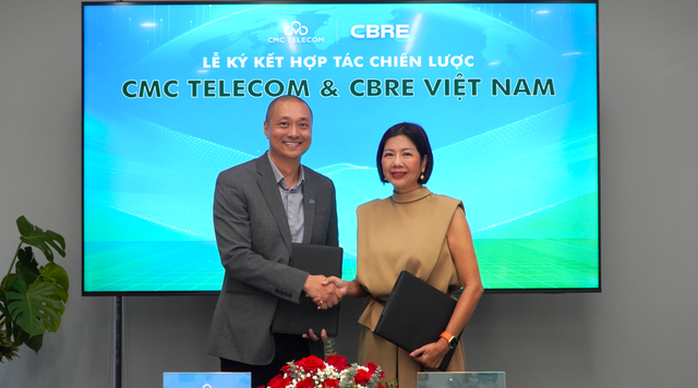 CMC Telecom và CBRE Việt Nam Ký Kết Hợp Tác Chiến Lược Phát Triển Hạ Tầng Số & Giải Pháp Công Nghệ Trong Lĩnh Vực Bất Động Sản- Ảnh 1. CMC Telecom và CBRE Việt Nam Ký Kết Hợp Tác Chiến Lược Phát Triển Hạ Tầng Số & Giải Pháp Công Nghệ Trong Lĩnh Vực Bất Động Sản- Ảnh 1.