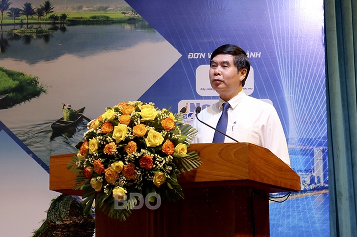 Phó Chủ tịch UBND tỉnh Lâm Hải Giang phát biểu chào mừng
