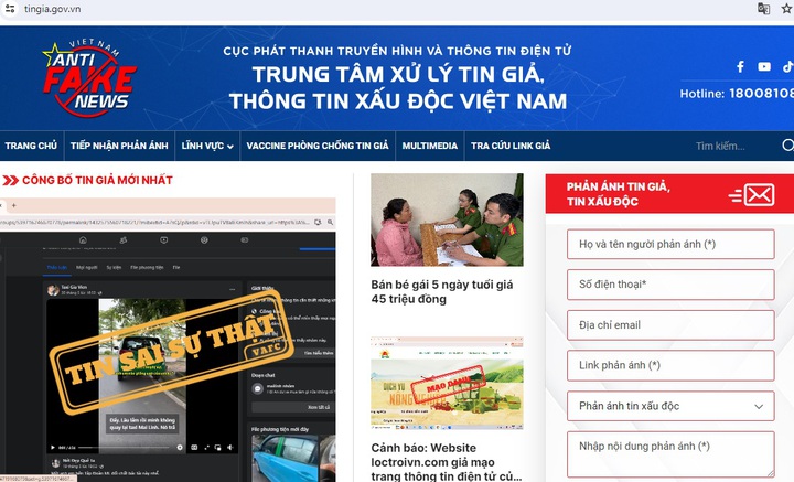 Nâng cấp trang thông tin tingia.gov.vn và ra mắt ba kênh mạng xã hội chống tin giả- Ảnh 1.