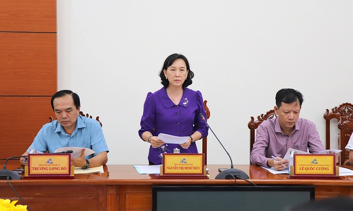 Thứ trưởng Bộ TT&TT Nguyễn Thanh Lâm kiểm tra thực hiện sắp xếp đơn vị hành chính tại An Giang- Ảnh 3.