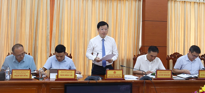 Thứ trưởng Bộ TT&TT Nguyễn Thanh Lâm kiểm tra thực hiện sắp xếp đơn vị hành chính tại An Giang- Ảnh 1.