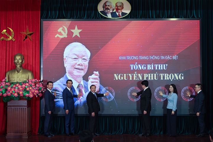 Khai trương Trang thông tin đặc biệt 'Tổng Bí thư Nguyễn Phú Trọng - Nhà lãnh đạo có tâm, có tầm của Đảng' - Ảnh 2.