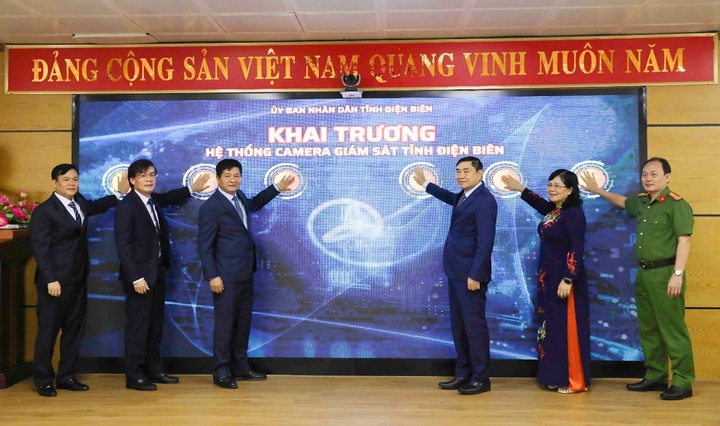 Khai trương Hệ thống camera giám sát tỉnh Điện Biên - Ảnh 1.