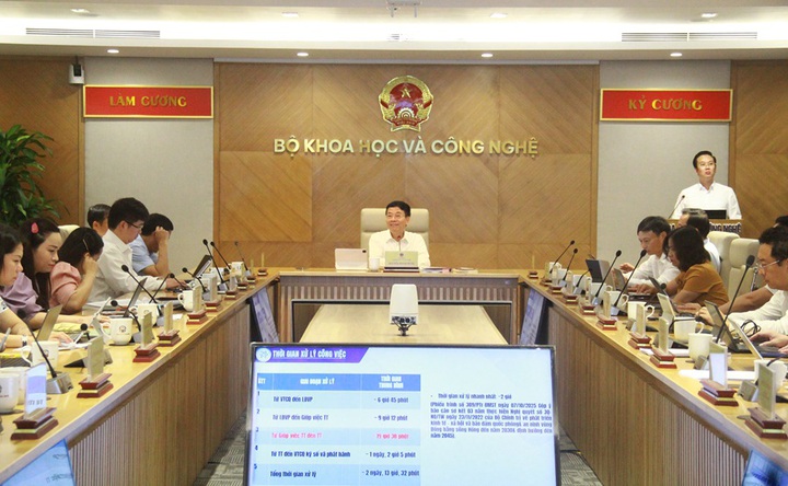 Bộ KH&CN quán triệt tinh thần "ba trọng tâm - ba công khai - một thước đo - ba chuyển biến" - Ảnh 2.