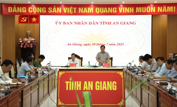 An Giang họp đánh giá kết quả thực hiện phát triển khoa học, công nghệ, đổi mới sáng tạo, chuyển đổi số và Đề án 06 - Ảnh 1.