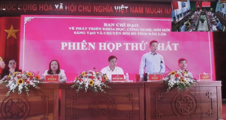 Phiên họp thứ nhất Ban chỉ đạo về phát triển khoa học, công nghệ, đổi mới sáng tạo và chuyển đổi số tỉnh Đắk Lắk - Ảnh 1.
