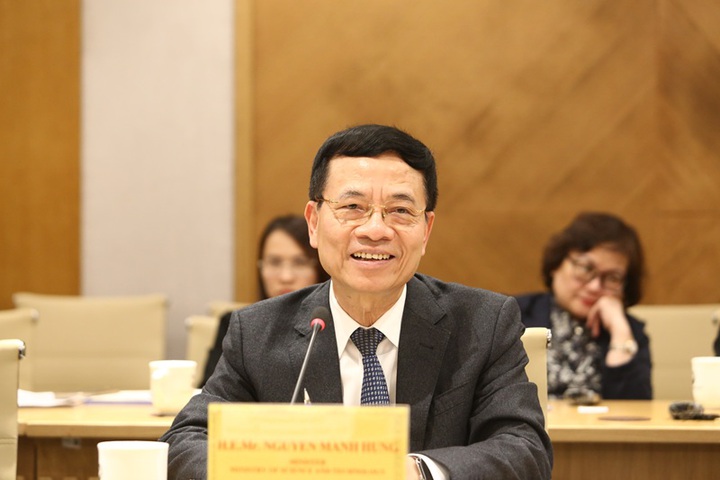 Bộ trưởng Nguyễn Mạnh Hùng tiếp Hội đồng Kinh doanh châu Âu - ASEAN- Ảnh 1.