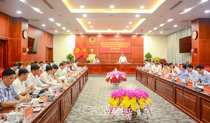 Cà Mau - Cải cách thủ tục hành chính, xây dựng chính quyền số - Ảnh 1.