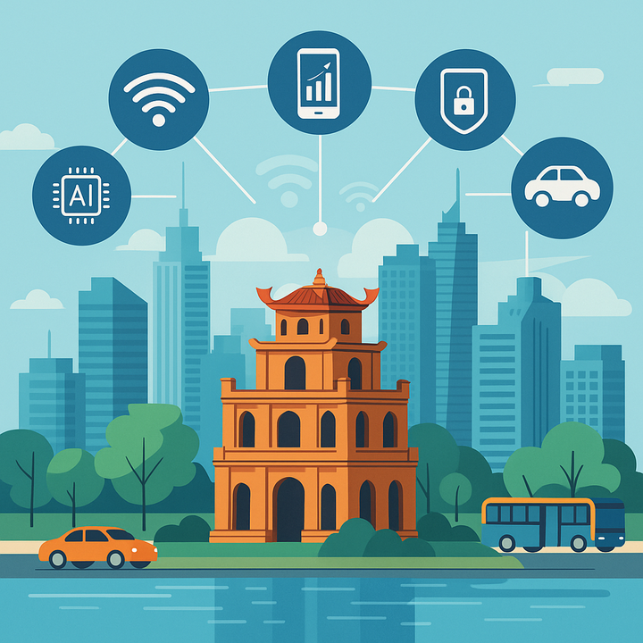 Hà Nội thử nghiệm loạt sáng kiến dữ liệu AI, đô thị thông minh - Ảnh 1.