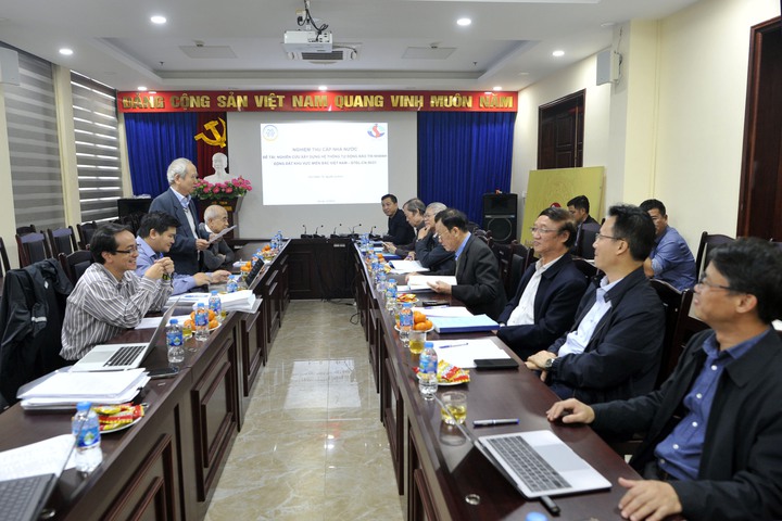 Nghiệm thu nhiệm vụ khoa học và công nghệ cấp quốc gia: “Nghiên cứu xây dựng hệ thống tự động báo tin nhanh động đất khu vực miền Bắc Việt Nam”, mã số: ĐTĐL.CN-50/21 - Ảnh 2.