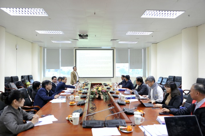 Nghiệm thu nhiệm vụ KH&CN cấp quốc gia "Nghi&ecirc;n cứu ph&acirc;n bố v&agrave; mức độ t&iacute;ch lũy một số đồng vị trong m&ocirc;i trường cửa S&ocirc;ng Hồng v&agrave; đề xuất giải ph&aacute;p giảm thiểu &ocirc; nhiễm đồng vị", m&atilde; số ĐTĐLCN.14/23. - Ảnh 2.